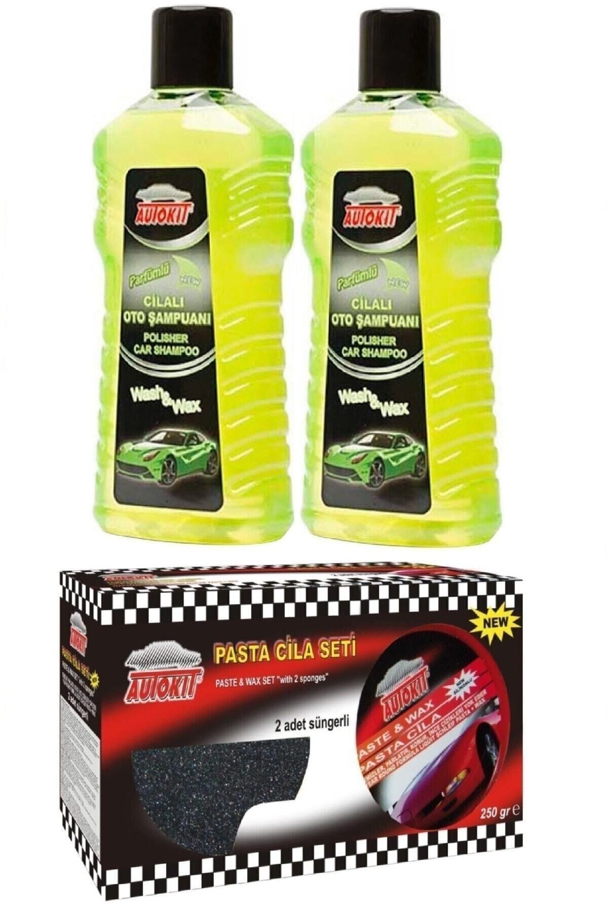 Cilalı Oto Şampuan 1000 ml 2 Adet ve Pasta Seti 1 Adet