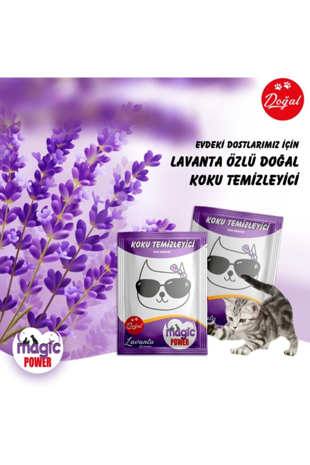 Lavanta Kokulu Koku Giderici 25gr 20'li Paket, Doğal Kedi Kumu Koku Giderici