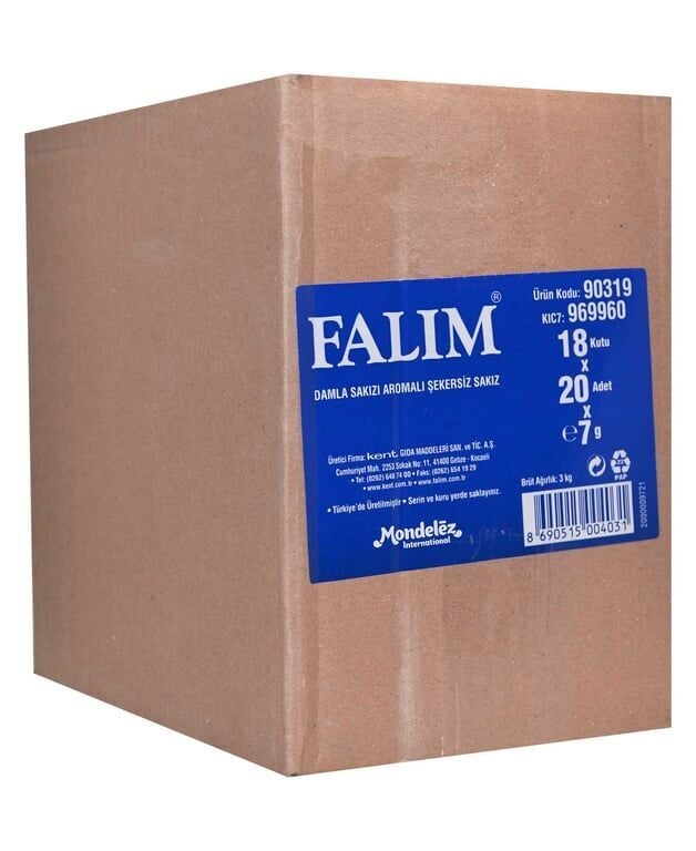 Falım Sakız 7 gr 20'li Paket Damla Sakız Aromalı
