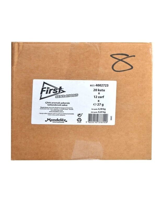 First Sensations Sakız 27 gr 12'li Paket Çilek Aromalı
