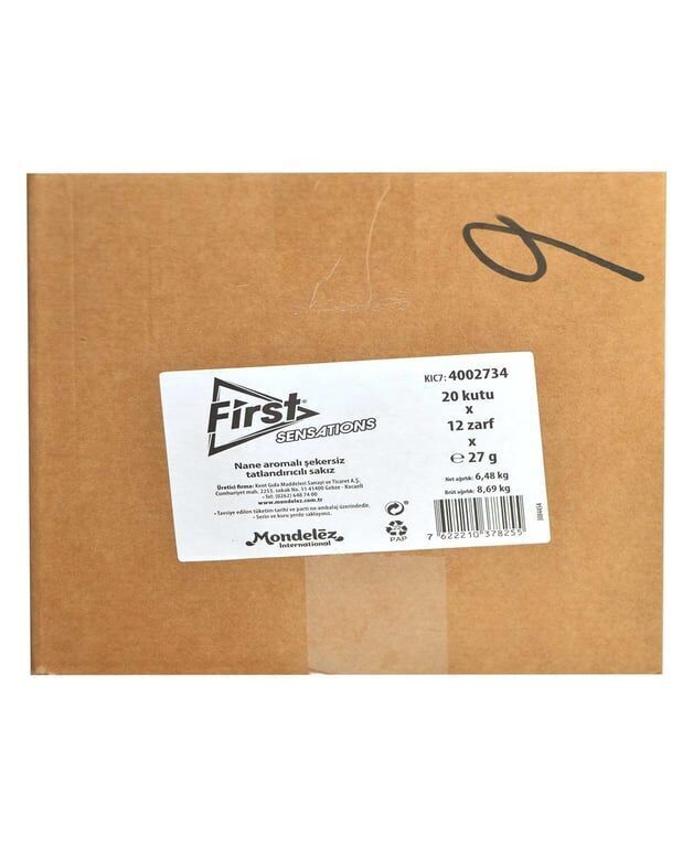 First Sensations Sakız 27 gr 12'li Paket Nane Aromalı