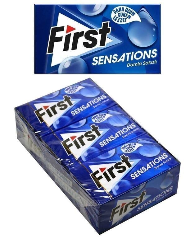 First Sensations Sakız 27 gr 12'li Paket Damla Sakız Aromalı
