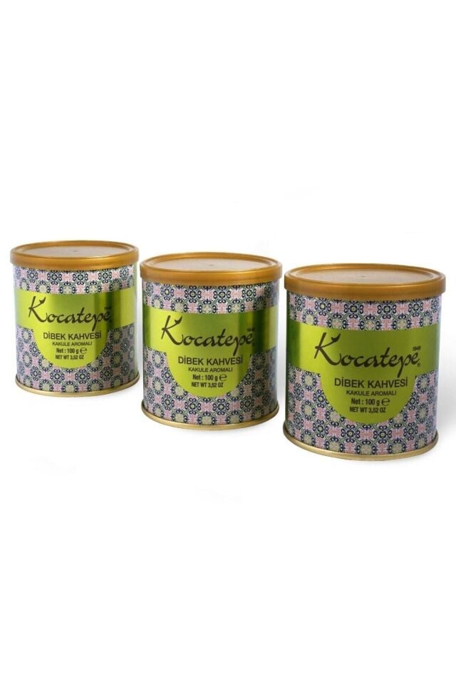 Kocatepe Kahve Dibek Kahvesi 100gr Teneke 3'lü Paket