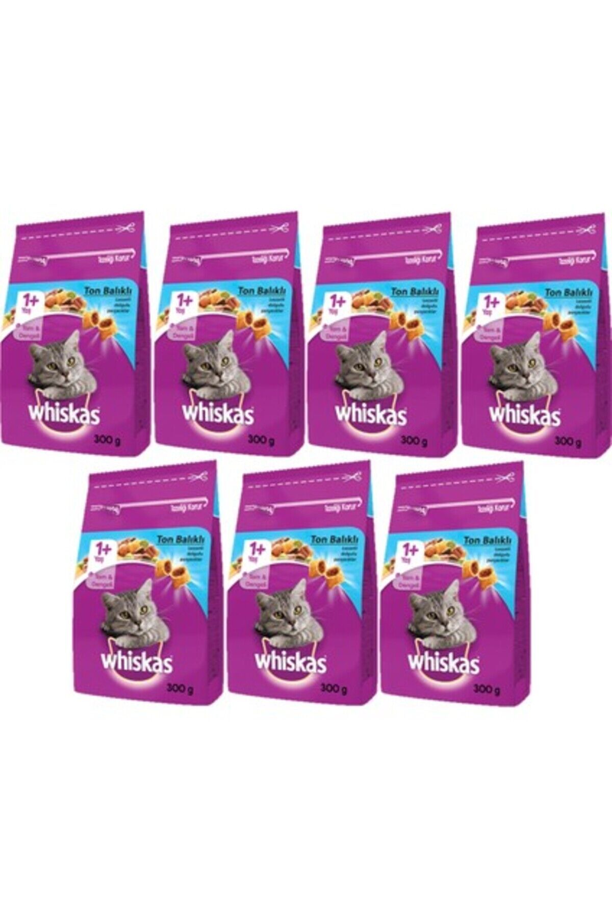 Whiskas Ton Balıklı Kuru Kedi Maması 1 Yaş 300 gram (7 ADET)