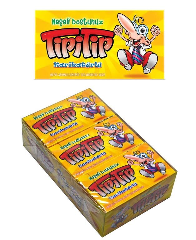 Tipitip Sakız 12 x 27 gr Meyve Aromalı Şekersiz