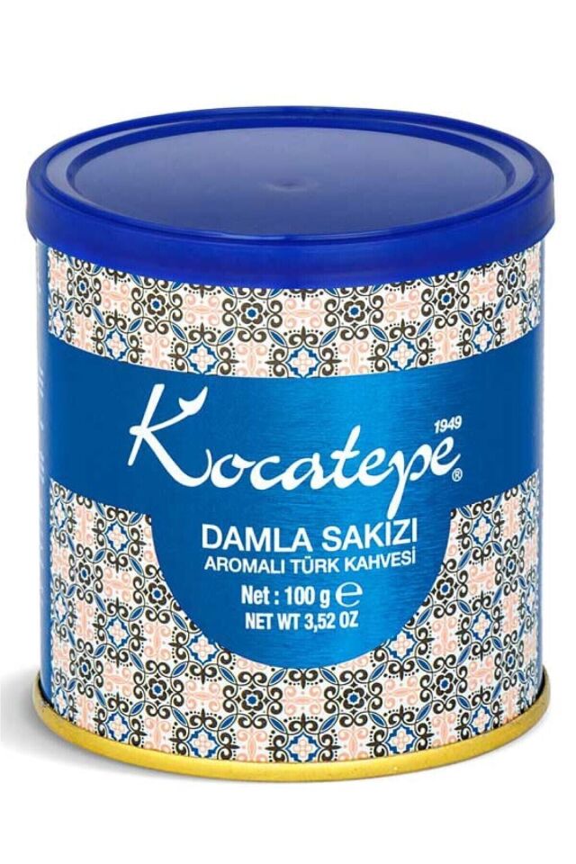 Kocatepe Kahve Damla Sakızlı Türk Kahvesi Teneke 100 Gr 3'lü Paket