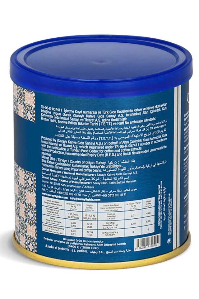 Kocatepe Damla Sakızlı Türk Kahvesi Teneke 100 Gr 3'lü Paket