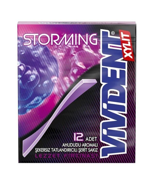 Vivident Storming Ahududu Aromalı Sakız 33gr