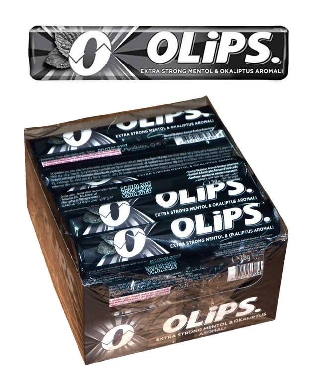 Olips Şekerleme 28 gr 24'lü Paket Keskin Mentol Aromalı