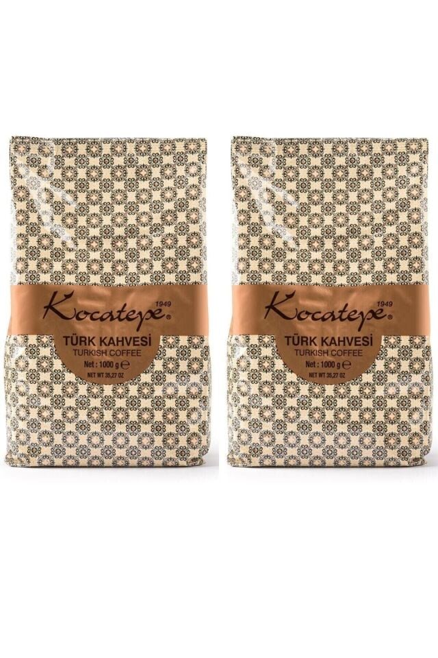 Kocatepe Kahve Türk Kahvesi 1 Kg Folyo 2'li Paket