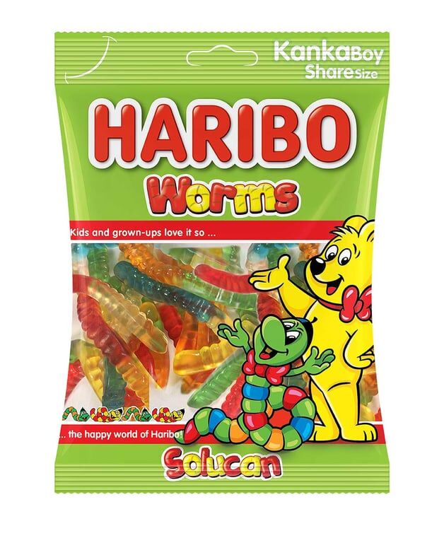 Haribo Yumuşak Şekerleme 80 gr Solucan