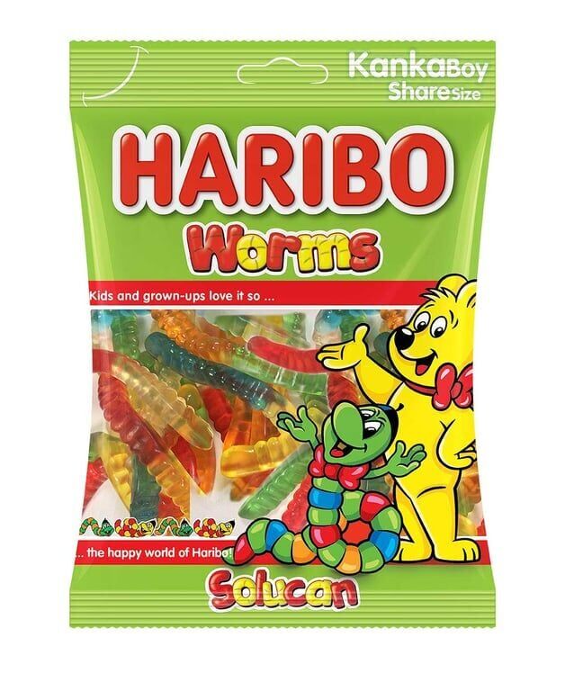 Haribo Yumuşak Şekerleme 80 gr Solucan