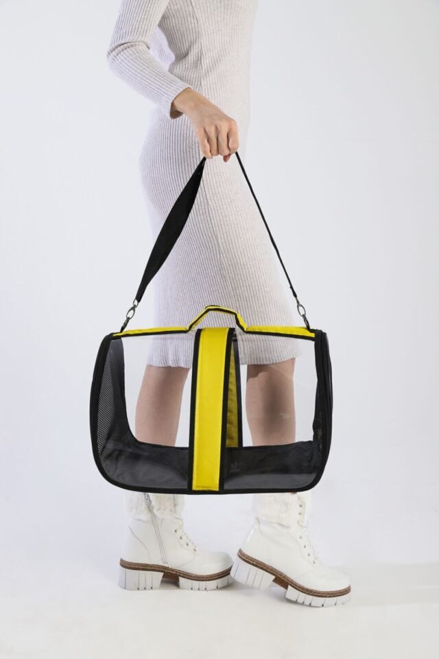 Kedi Taşıma Çantası Şeffaf Seyahat Evcil Hayvan Çantası Büyük Boy Şeffaf Astronot