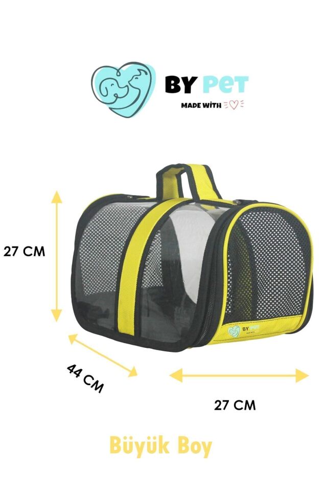Bypet Kedi Taşıma Çantası Şeffaf Seyahat Evcil Hayvan Çantası Büyük Boy Şeffaf Astronot