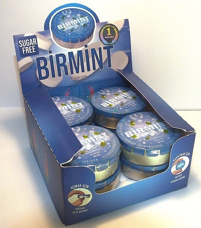 Birmint Mint Nane Aromalı Şeker 12 Gr x 12 li paket