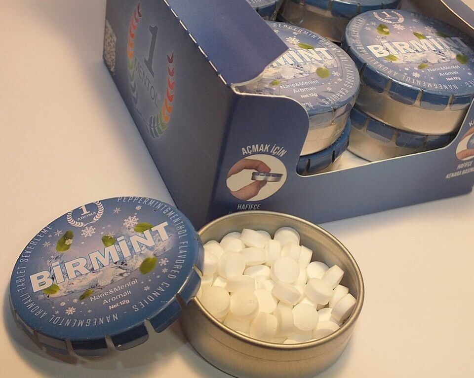 Birmint Mint Nane Aromalı Şeker 12 Gr x 12 li paket