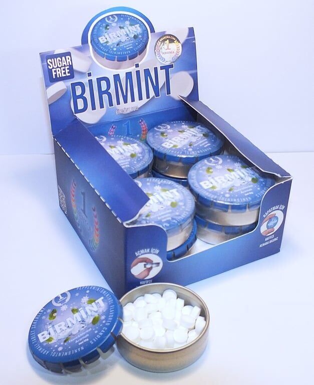 Birmint Mint Nane Aromalı Şeker 12 Gr x 12 li paket