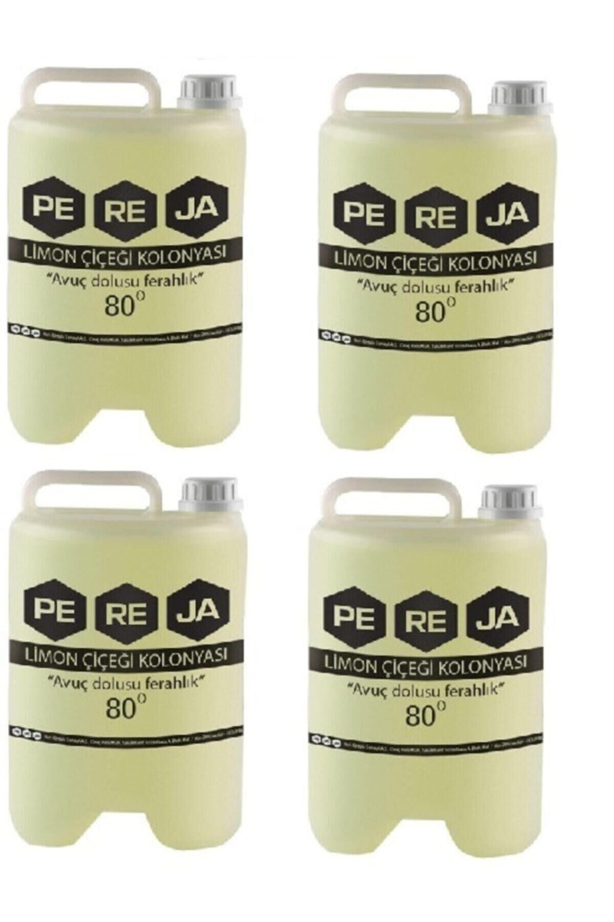 Limon Çiçeği Kolonyası 5lt 4 Adet Plastik Ambalaj