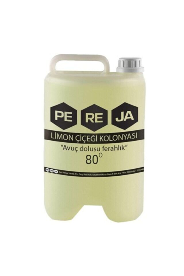 Limon Çiçeği Kolonyası 5lt 4 Adet Plastik Ambalaj