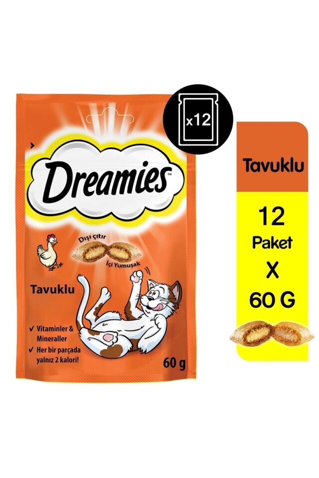 Tavuklu Kedi Ödül Bisküvisi 12 X 60 G
