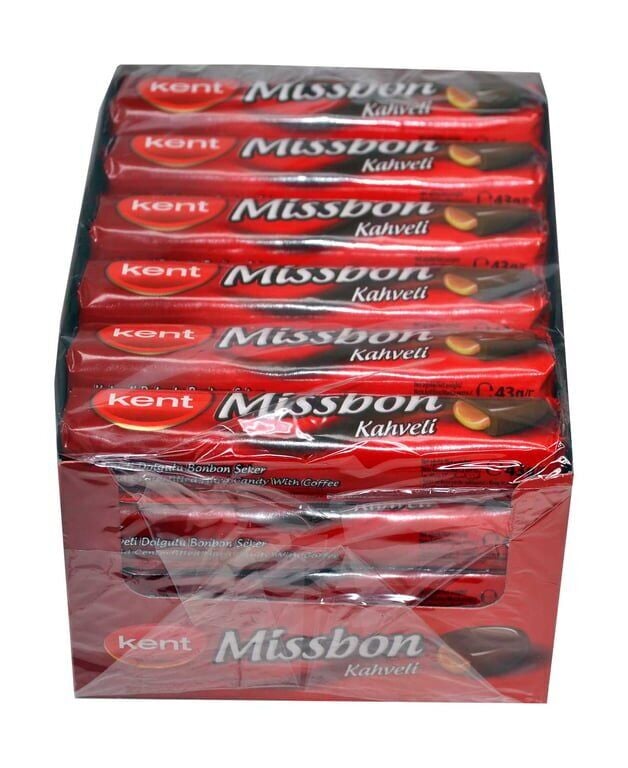 Missbon Şeker 43 gr 24'lü Paket Kahveli