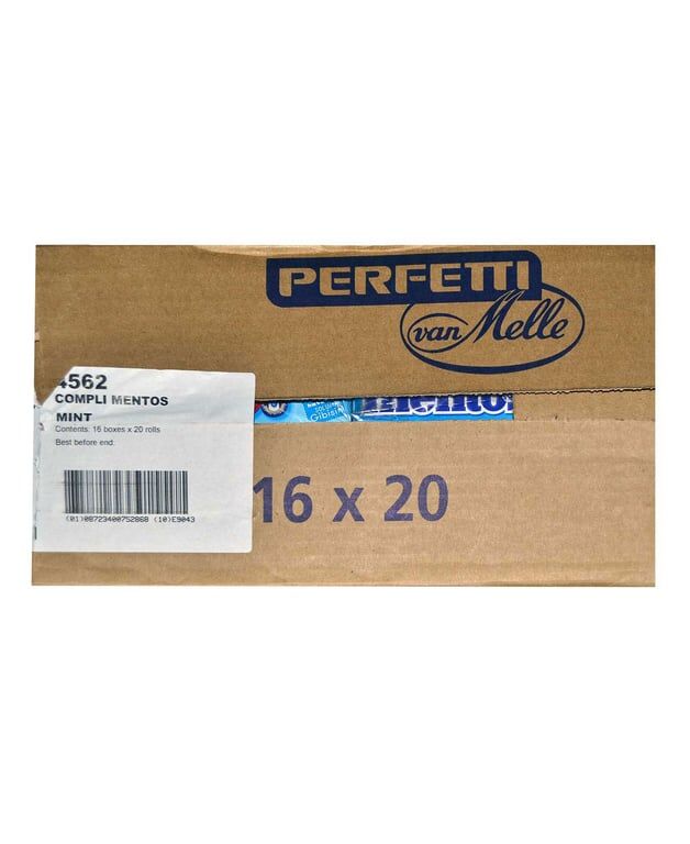 Mentos Şekerleme 37,5 gr X 20'li Paket Nane Aromalı Çiğnenen Draje