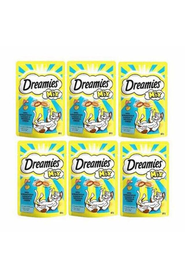 Mix Somonlu Ve Peynirli Kedi Ödülü 6x60 gr