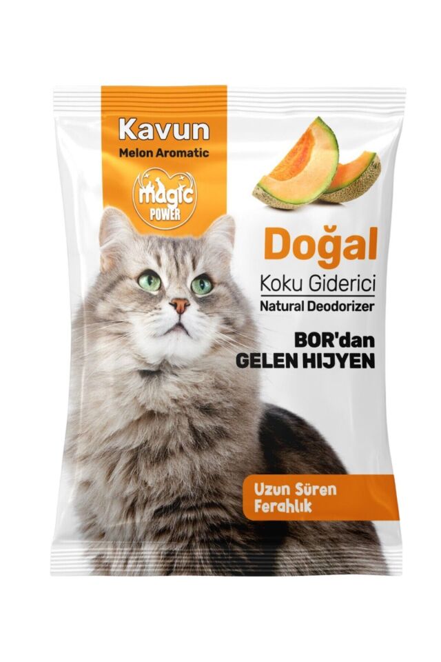 Kavun Özlü Doğal Kedi Kumu Koku Giderici 5 Adet, Borlu Koku Giderici