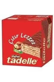 Tadelle Sütlü Çikolata Kaplamalı Fındık Kremalı Gofret 28g 28'li