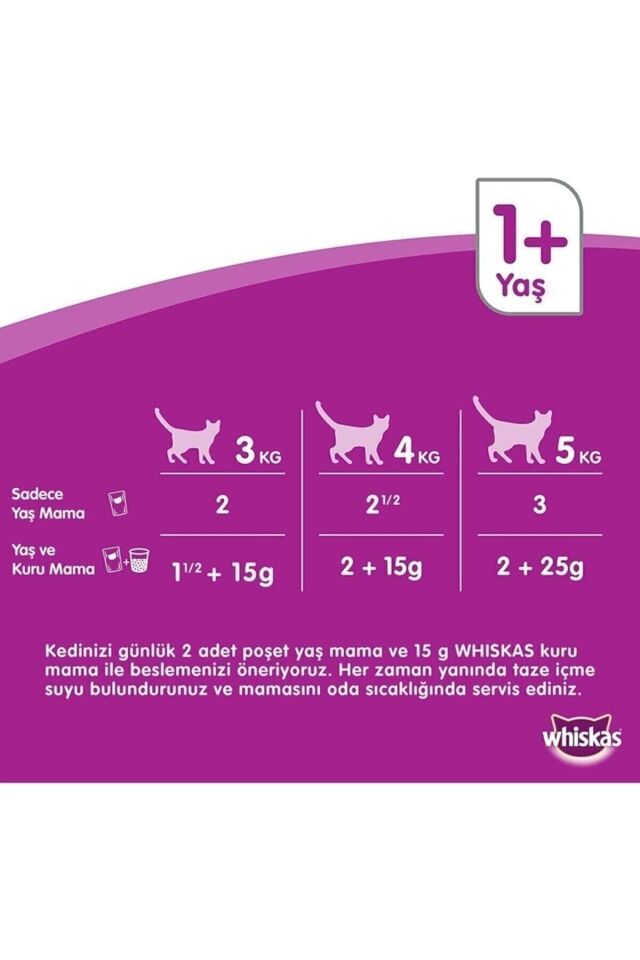 Whiskas Tavuklu Yavru Kuru Kedi Maması 300 gr (3 Adet)