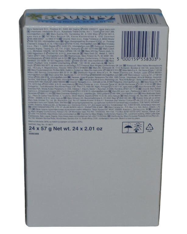 Bounty Çikolata 57 gr 24'lü Paket