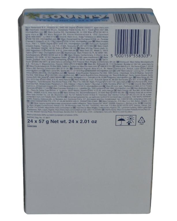 Bounty Çikolata 57 gr 24'lü Paket