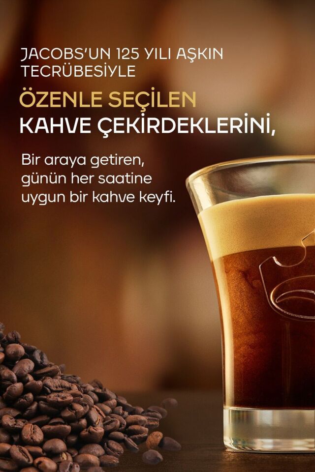 Jacobs Lungo 8 Intenso Nespresso Uyumlu Alüminyum Kapsül Kahve 10 Adet X 10 Paket