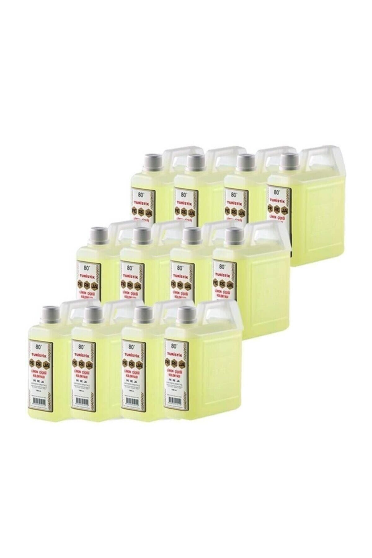 Limon Çiçeği Kolonyası 1000 Ml Çanta Plastik Ambalaj 12'li Set