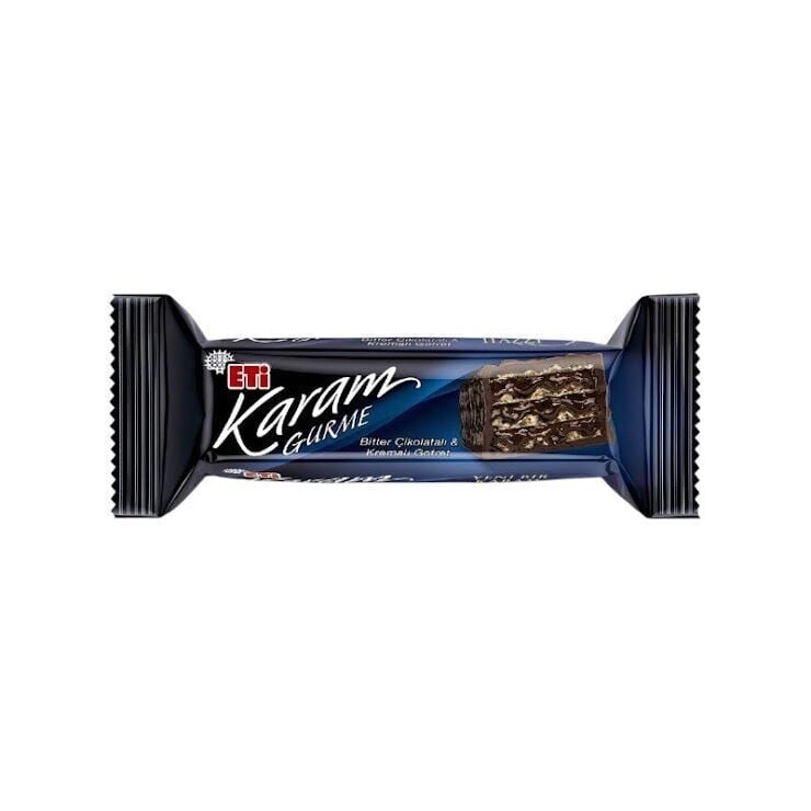 Eti Karam Bitter Çikolatalı Gurme Gofret 50g x 18 Adet