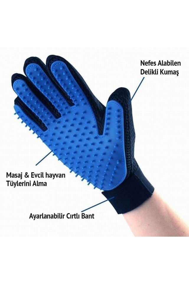 Toptanabi Tüy Toplama Eldiveni Kedi Köpek