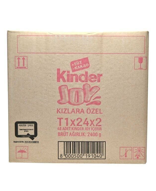 Kinder Joy Sürpriz Yumurta Kızlara Özel Oyuncaklı 20 G x 24 Adet