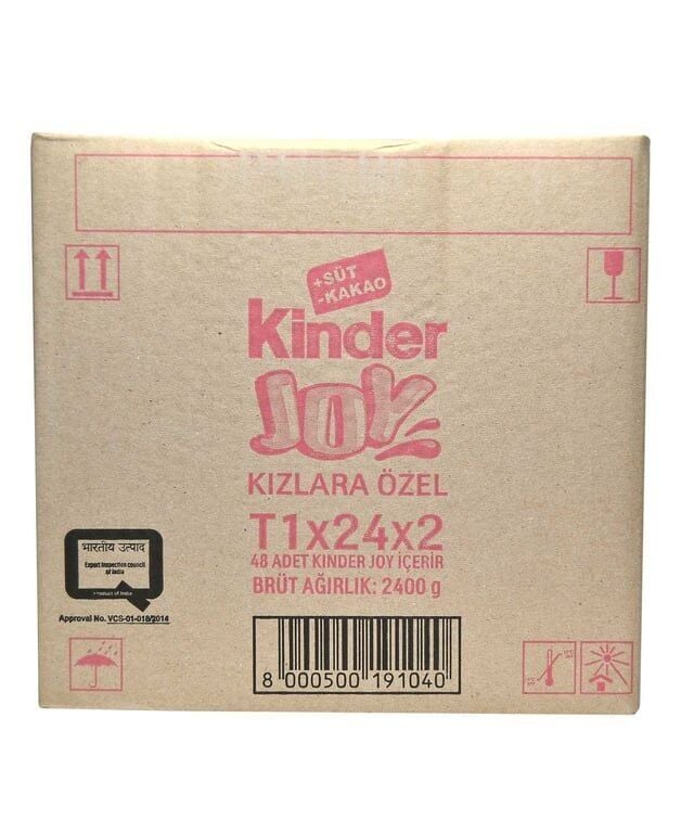 Kinder Joy Sürpriz Yumurta Kızlara Özel Oyuncaklı 20 G x 24 Adet