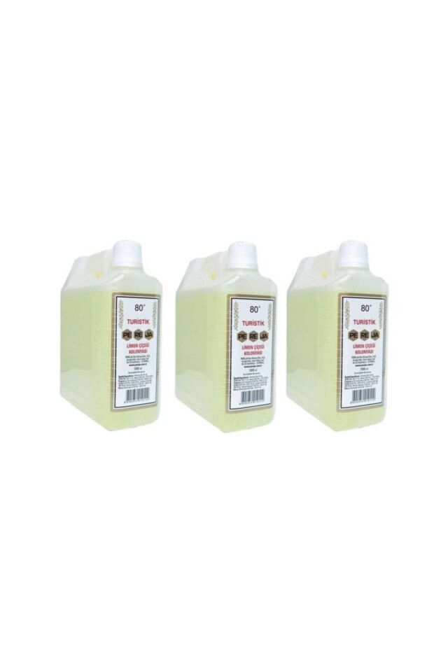 Limon Kolonyası 80 Derece 1000 Ml (3 Adet )