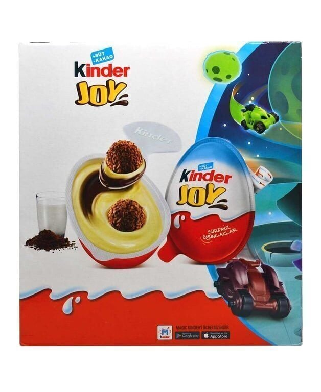 Kinder Joy Sürpriz Yumurta Erkeklere Özel Oyuncaklı 20 G x 24 Adet
