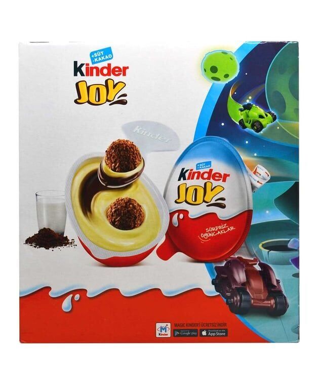 Kinder Joy Sürpriz Yumurta Erkeklere Özel Oyuncaklı 20 G x 24 Adet