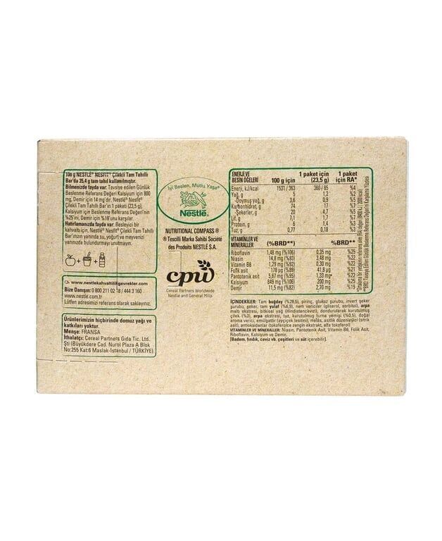 Nestle Nesfit Tam Tahıllı Bar 23,5 gr 16'lı Paket Çilekli