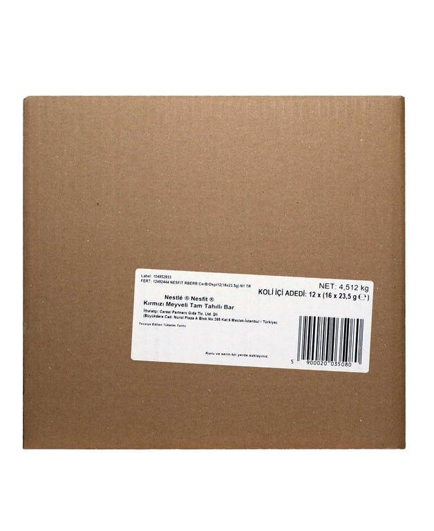 Nestle Nesfit Tam Tahıllı Bar 23,5 gr 16'lı Paket Kırmızı Meyveli