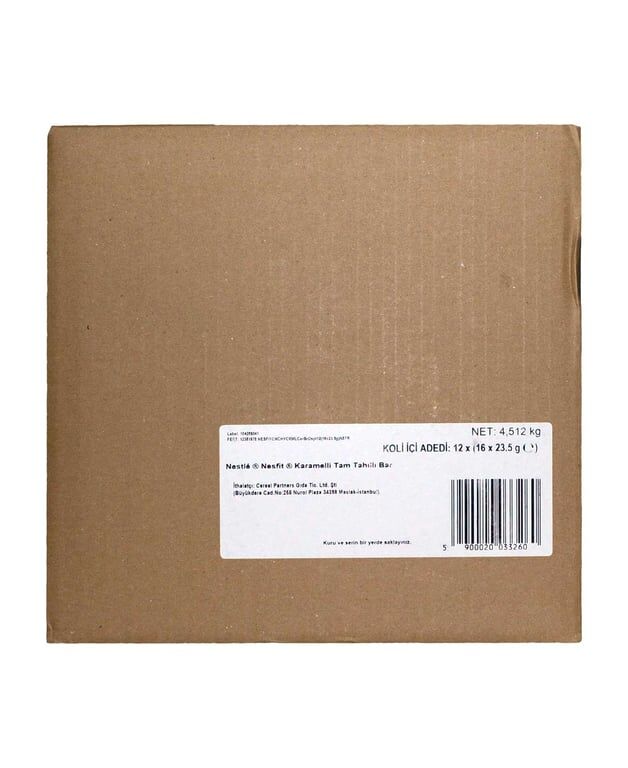 Nestle Nesfit Tam Tahıllı Bar 23,5 gr 16'lı Paket Karamelli