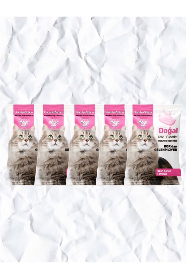 Kedi kumu Koku Giderici Sabun Kokulu 25gr 5 Adet