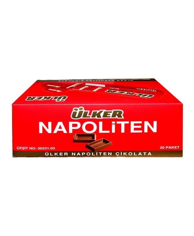 Ülker Napoliten Sütlü Çikolata 33 gr 20'li Paket