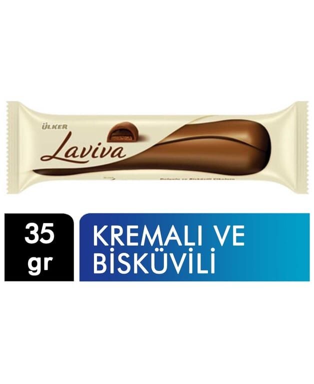 Ülker Laviva Krema Dolgulu Bisküvili Çikolata 35 g