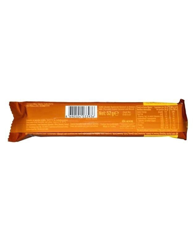 Ülker Albeni Çikolata 52 gr X 18'li Paket Sütlü Çikolata Kaplı Karamelli