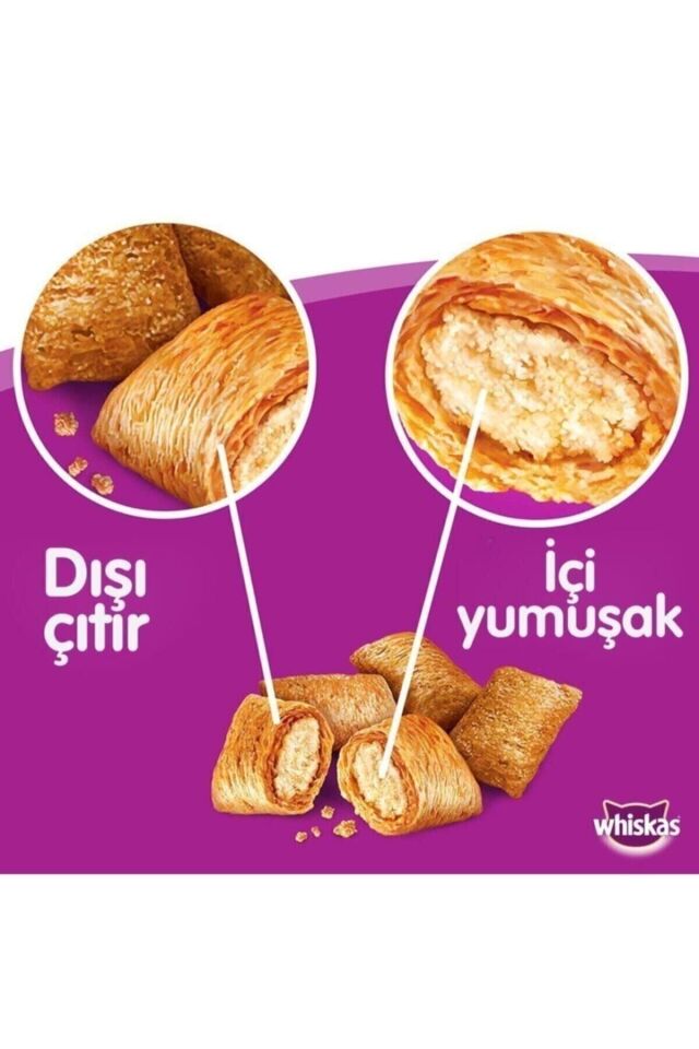 Whiskas Tavuklu Sebzeli Yetişkin Kuru Kedi Maması 300 Gr X 14 Ad