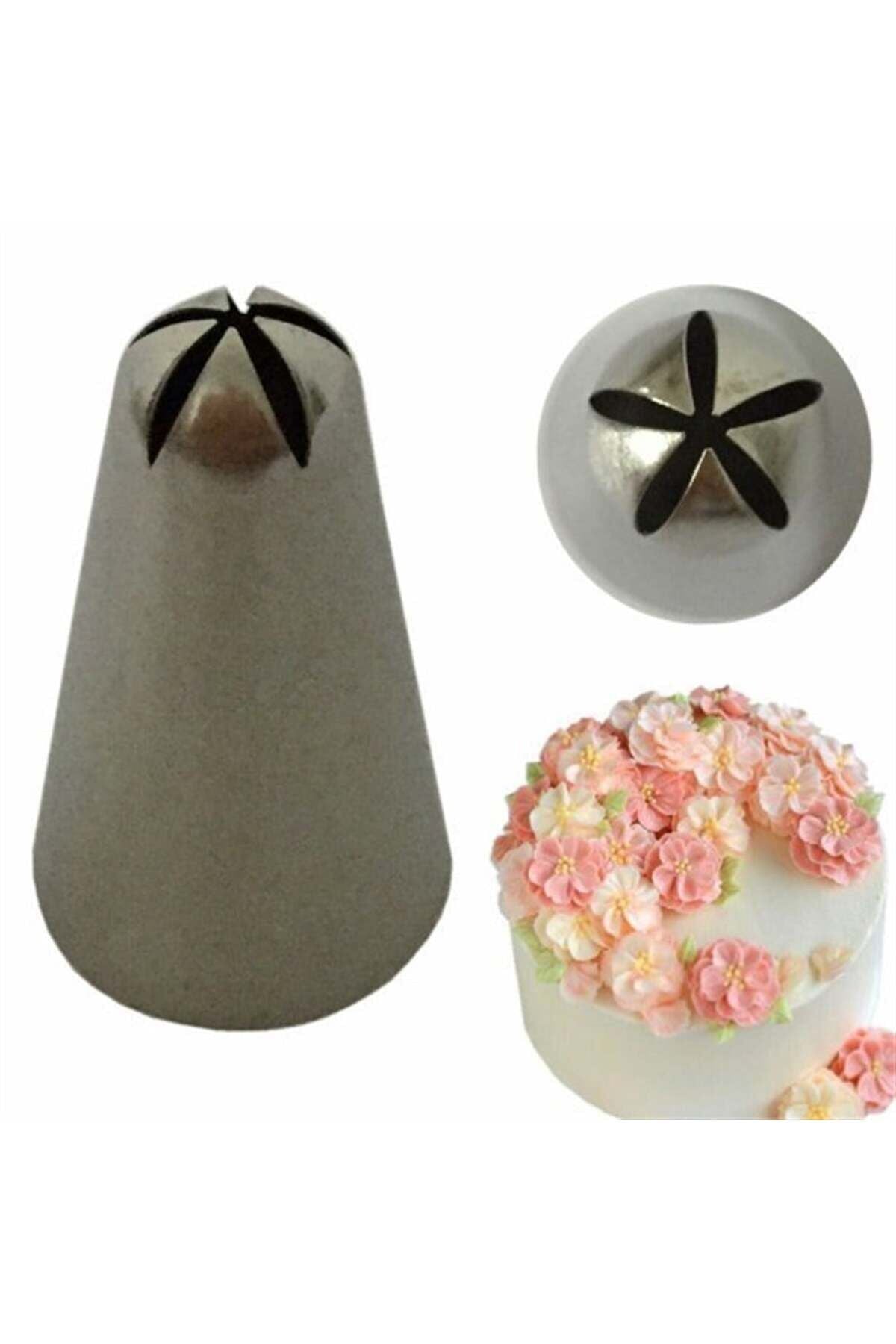 Krema Sıkma Torbası Ucu Kapalı Yıldız Duy 190,paslanmaz Çelik Orta Boy,krema Duyu,şanti Torbası Ucu,